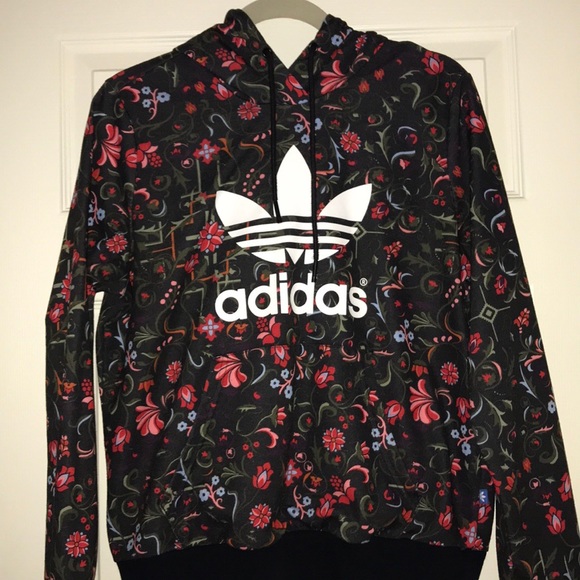 Adidas Originals Flower Printed Hoodie 